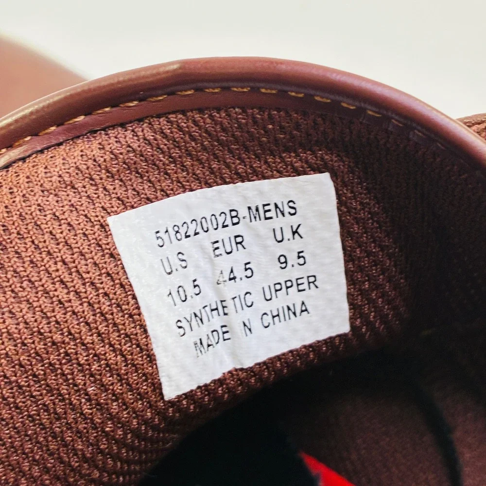 Levis Mens 10.5 Brown Synthetic Leather Low Top Sneakers 51822002B Casual Shoes